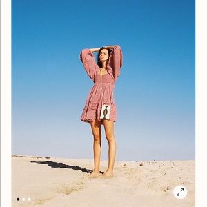 Free People pink mini dress